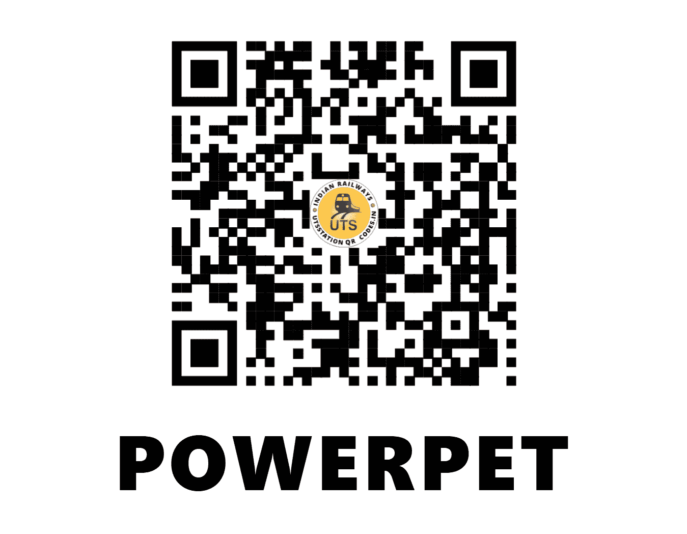 UTS QR Code for POWERPET - PRH (SC - ANDHRA PRADESH)